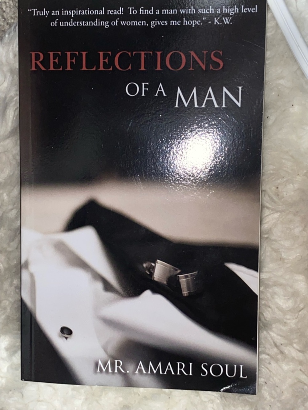 Reflections of a Man by Mr. Amari Soul - Black & White Cover